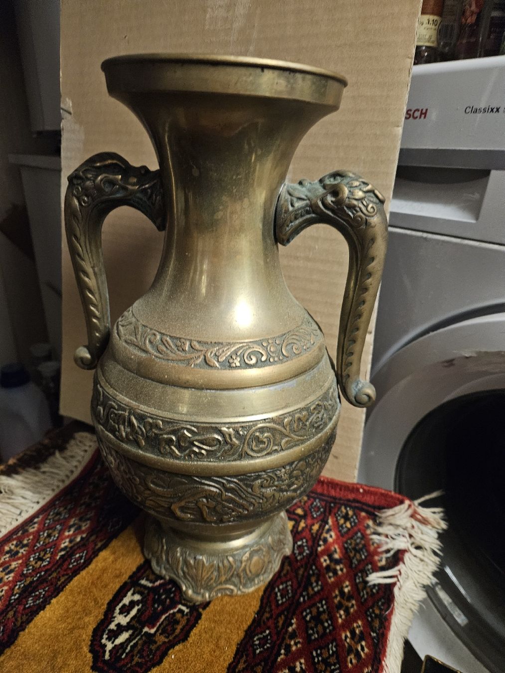 Skulpturen & Statuen: skulptur vase messing – Defekt aus Schwellbrunn von Omega-alpha
