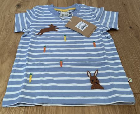 Süsses Frugi Häschen Shirt, Grösse 80-86 (12-18 Monate)