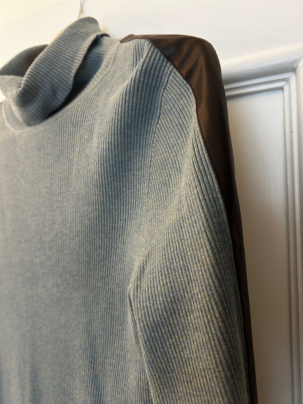 Ralph Lauren Maglioni & Felpe: Ralph Lauren Rollkragenpullover: Gr. L, blau/grün/beige – Difettoso da Basel venduto da Interstellar85 1
