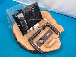 1 antikes Tür Schloss SET mit Schlüssel DM6.3cm (4102X#TBS1)