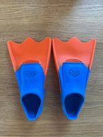 Kinder Schwimmflossen Grösse 24-26 Orange/Blau