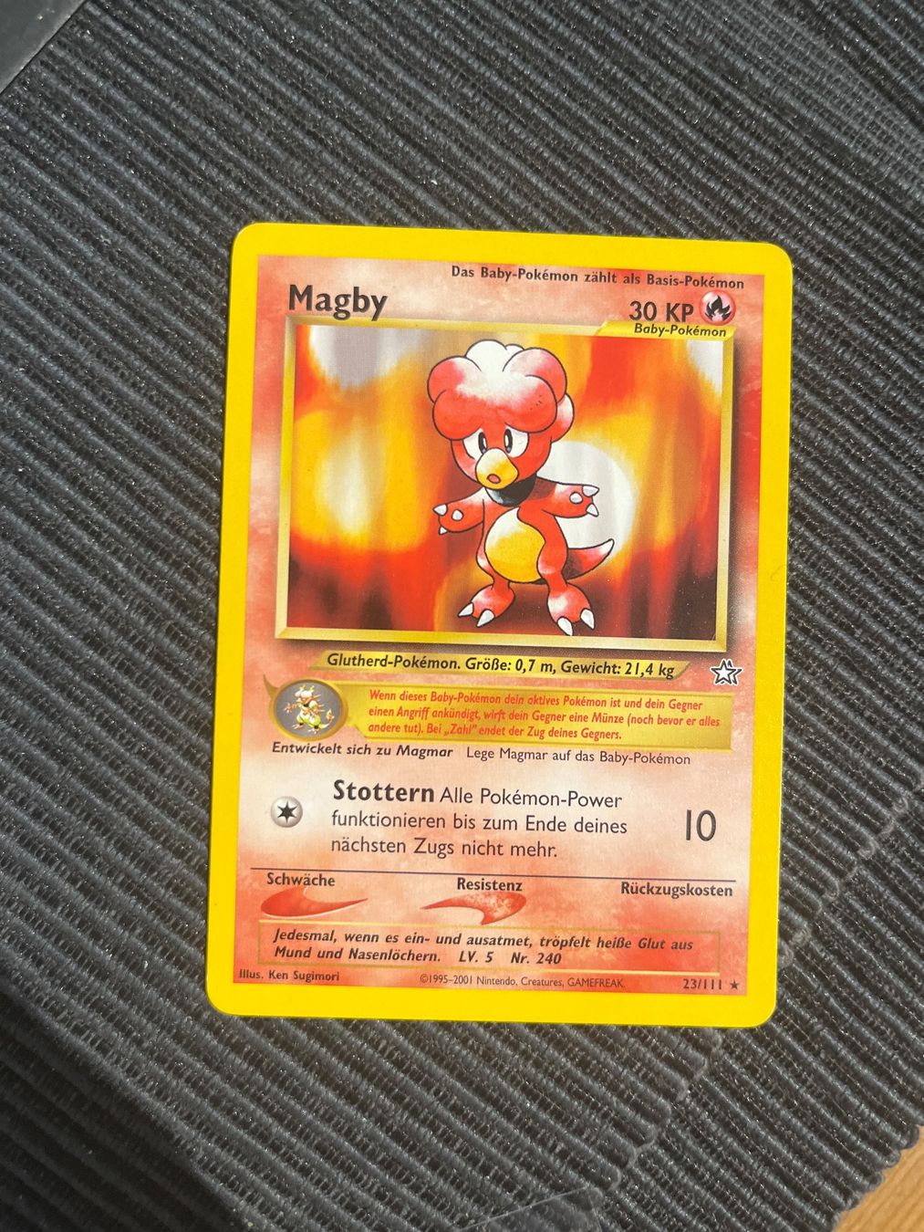 Pokémon Sammelbilder & Trading cards: Pokemon Magby Non Holo Neo Genesis – Gebraucht aus Wabern von Collectfun