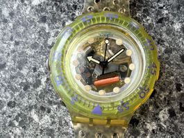 SWATCH SCUBA 200 SWISS Armbanduhr – Uhr – funktioniert 1991
