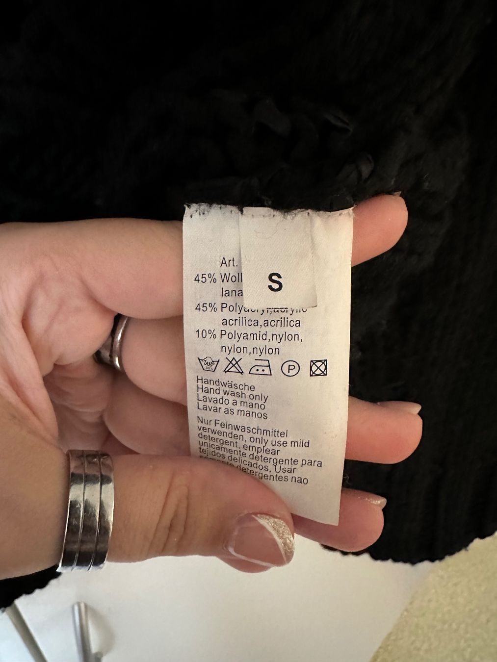 Giacche: Oui Strickjacke, Schwarz, Grösse S – Usato da Schaan venduto da Hermine2018 2