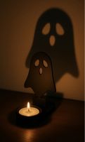 👻 Spooky Ghost Candle Holder - Halloween Decoration 🕯️