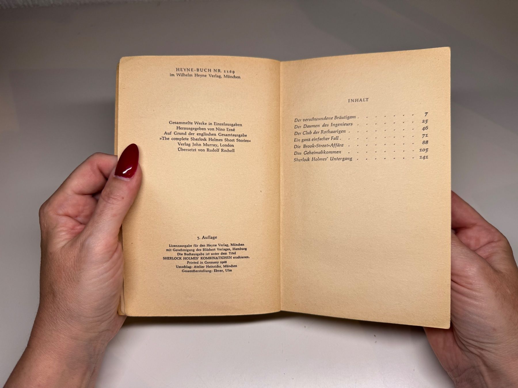 Libri: ROMAN: Conan Doyle, Sherlock Holmes Kriminalfälle – Usato da Grosswangen venduto da Deutsche_Romane 3