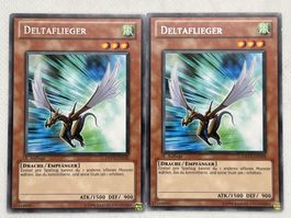 Yu-Gi-Oh! 2x Karte: Deltaflieger - Selten und Top Zustand!