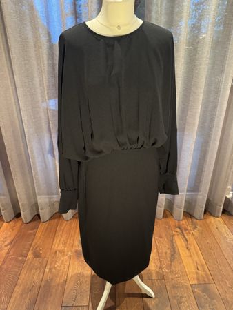 COS Damenkleid Schwarz Gr. 40 – Elegant, nur 2x getragen