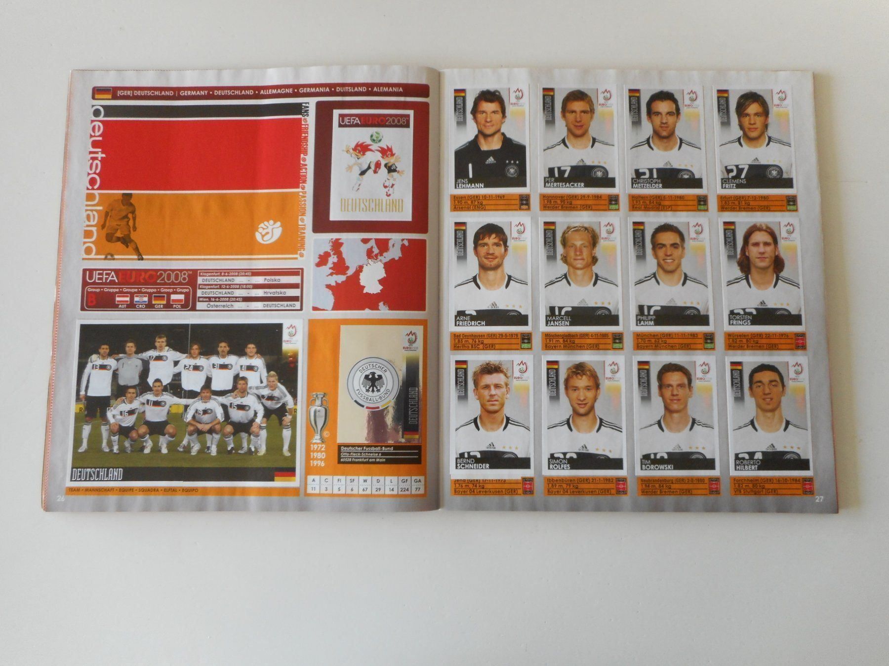 Panini Sammelbilder & Trading cards: Panini EM/Euro Album 2008 komplett 5 – Gebraucht aus Cham von Paniniworld 6