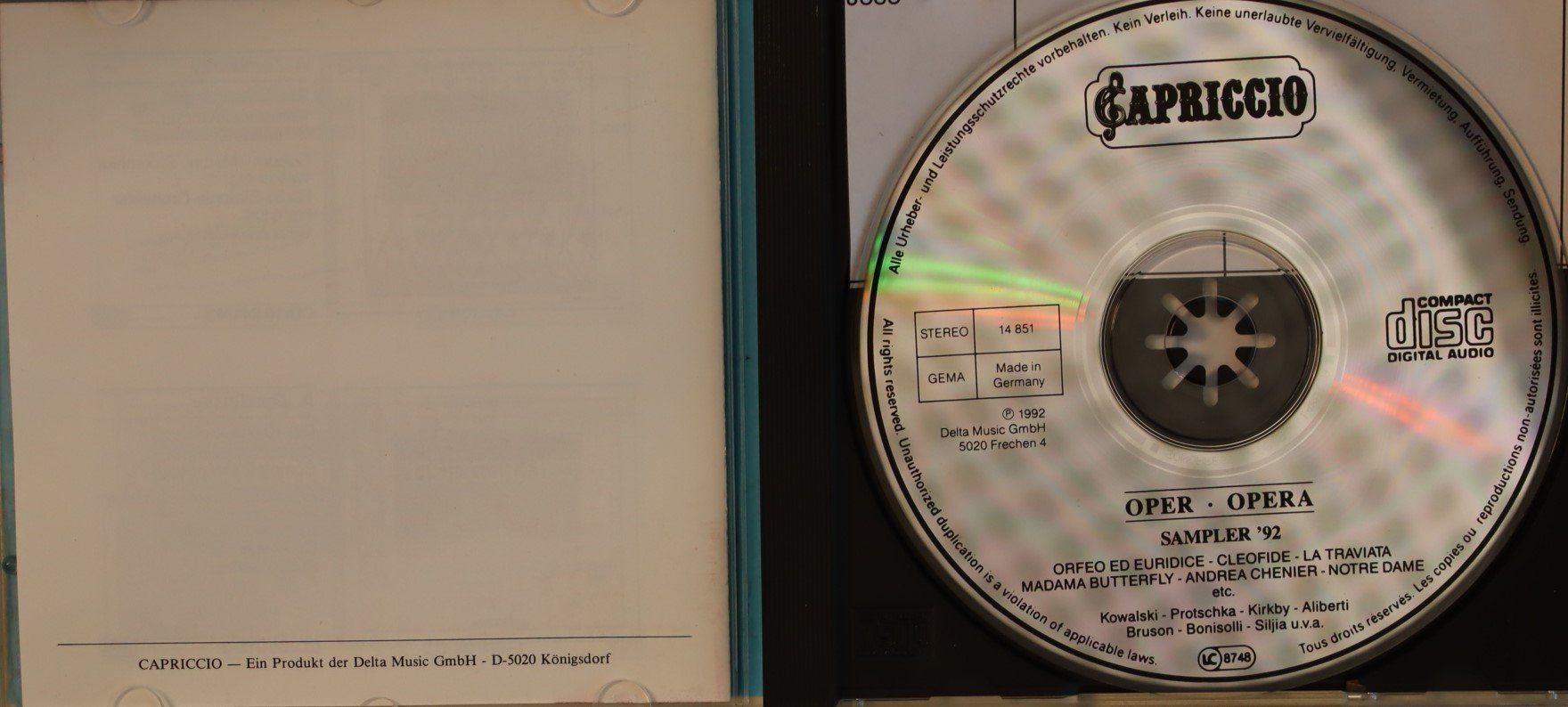 CD: Oper Highlights – Opera – Usato da Luzern venduto da CONTENTI 2