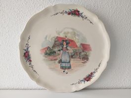 OBERNAI SARREGUEMINES Assiette en céramique / Keramik Teller