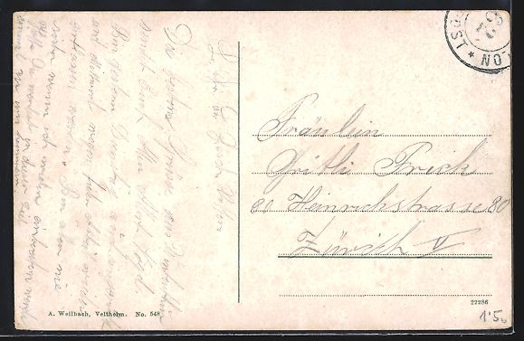 Cartes postales: AK Winterthur, Partie am Stadthaus – D'occasion à Berlin par bartko-reher 1