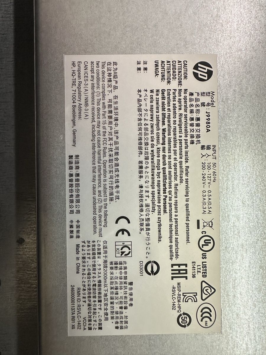 Hewlett Packard Hub & Switch: HP 1820-24G Switch J9980A – Usato da Luzern venduto da FrankGroebel 4