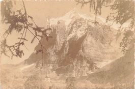Grindelwald (BE) – Das Wetterhorn und die Dorfkirche