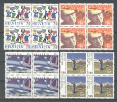 1999, Sondermarken, Viererblöcke **