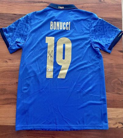 2020 Euro Original Italy Trikot | Bonucci Autogramm