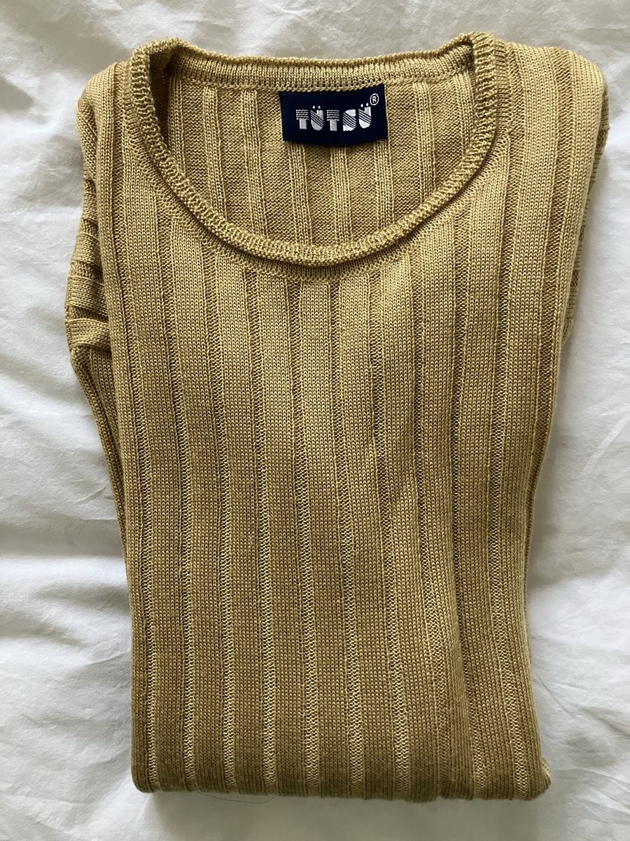 Maglioni & Felpe: Pull beige/doré vintage - TÜTSÜ – Usato da Genève venduto da sunflower.vintage 5