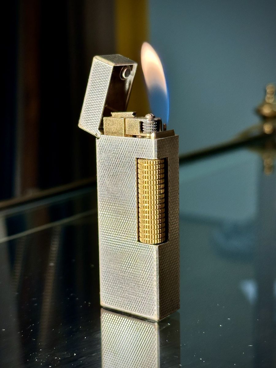 Dunhill Feuerzeuge: Dunhill Rollagas Silver & Gold – Gebraucht aus Zürich von RatsTreasure 3