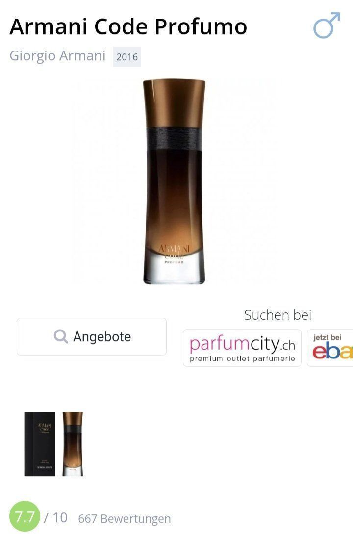 Armani Profumi & Eau de Toilette: 2 ml ARMANI CODE PROFUMO EDP ABFÜLLUNG – Nuovo (secondo la descrizione) da St. Gallen venduto da CaliSunshine 2