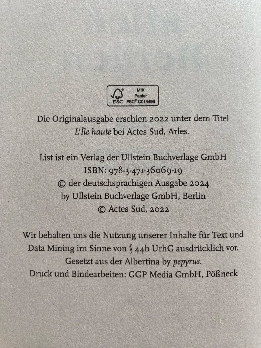 Libri: Über allen Bergen - Valentine Goby – Usato da Schwarzenburg venduto da Michellu 6
