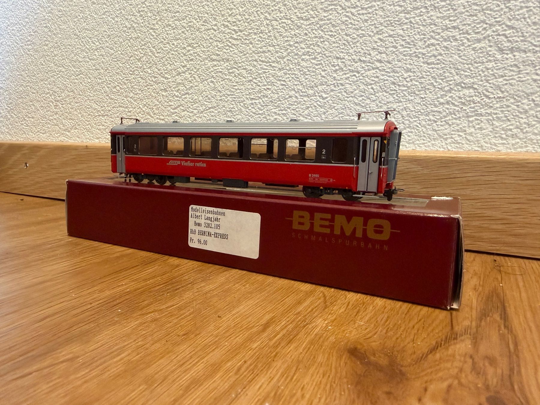 Bemo Modellini di ferrovie: BEMO RhB B 2465 EW III Bernina-Express 3282 105 – Usato da Niederbipp venduto da Snooker821 1
