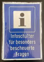Blechschild 20 x 30 cm "Infoschalter" Fun Joke Deko