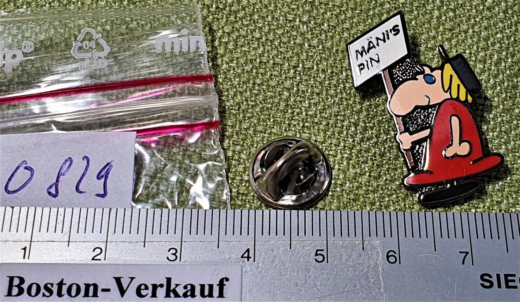 Placchette & Badge: O829 - Pin Mäni's Pin – Usato da Reinach BL venduto da Boston-Verkauf 1