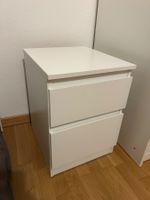 Nachttisch weiss 2 Schubladen guter Zustand