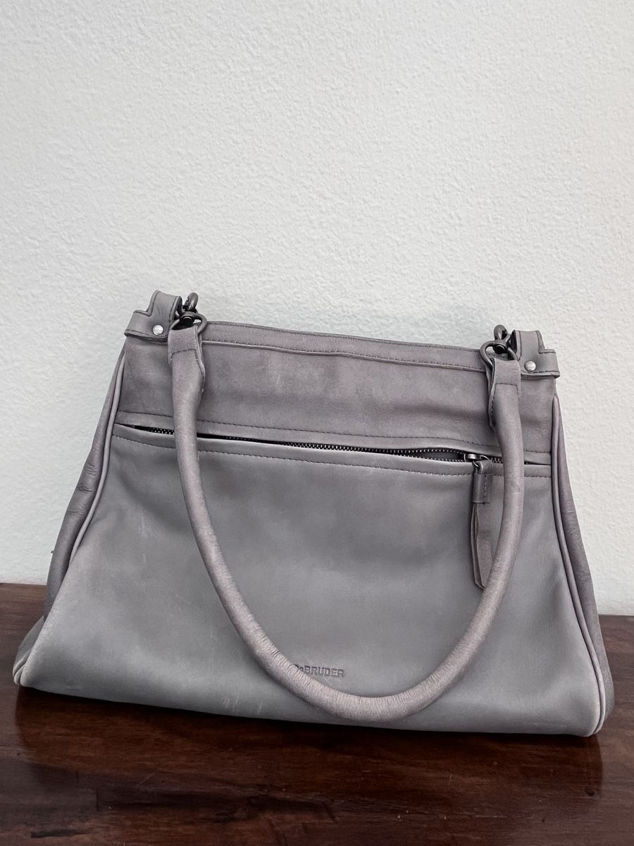 FredsBruder Borse da donna: Handtasche FredsBruder Leder grau – Usato da Baden venduto da Didi_sunshine