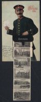 Leporello-AK Bremen, Briefträger mit An