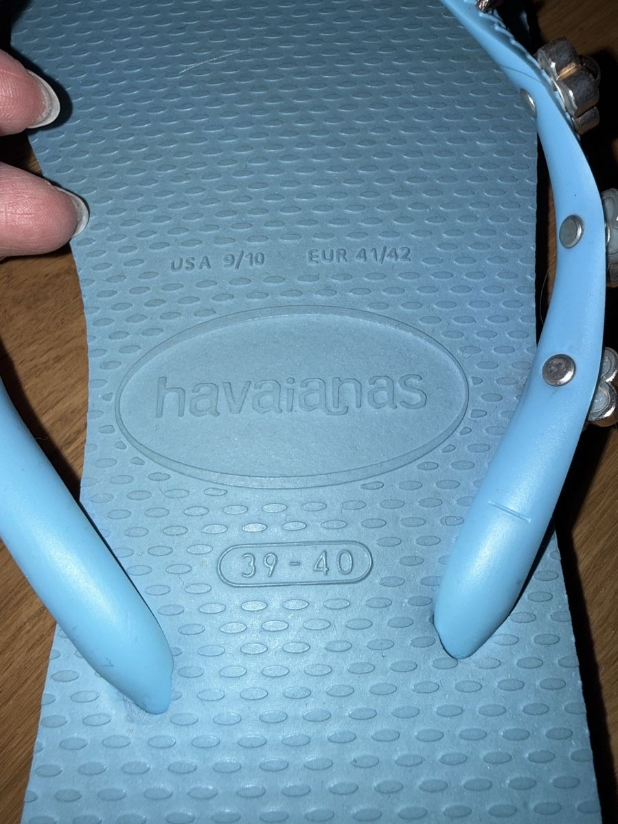 Havaianas Damenschuhe: Original Blauen Blumen Havaianas – Gebraucht aus Bottmingen von Itsclaire 5