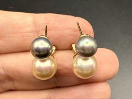 Elegante Ohrringe mit Perlen, Vintage