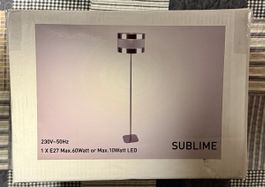 Lampadaire SUBLIME 150cm 150cm argenté