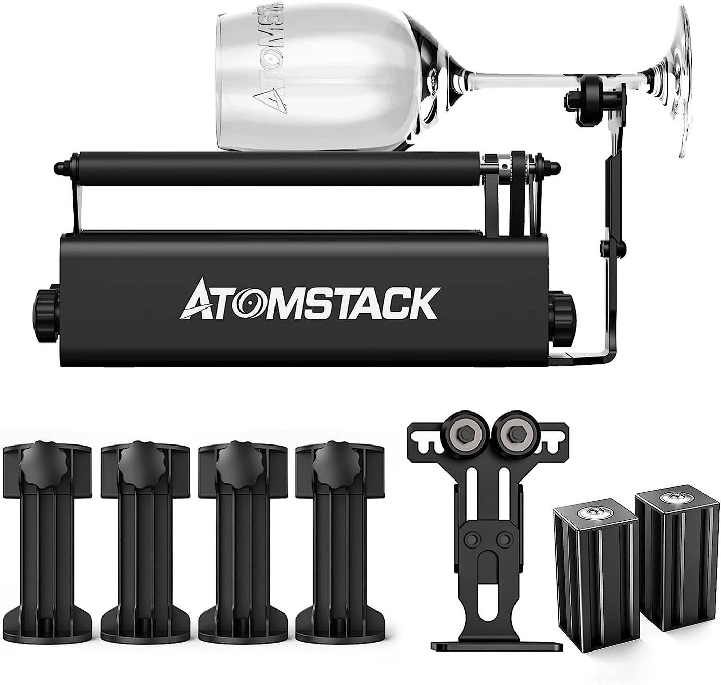 Tutte le macchine: ATOMSTACK R3 Pro Laser-Rotationswalzen-Set mit Stützsäule – Nuovo e nell'imballaggio originale da Malans GR venduto da BUYBEST-Schweiz