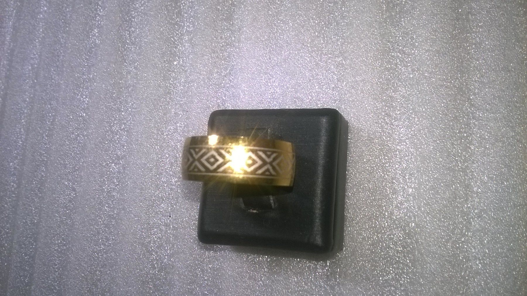 Anelli: ring edelsthal,,vergoldet und weiss farben – Nuovo (secondo la descrizione) da Basel venduto da bijoutrie_4 2