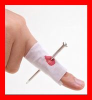 Nagel durch Finger Scherzartikel Gag Zirkus Halloween Nail