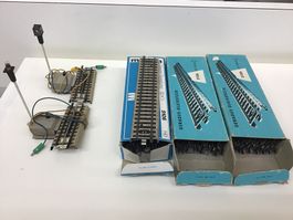 Marklin HO Gleise 5106, 31Stk, mit 2 Lichtsignalen
