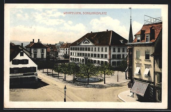 Ansichtskarten: Weinfelden, Blick auf den Schulhausplatz – Gebraucht aus Berlin von bartko-reher