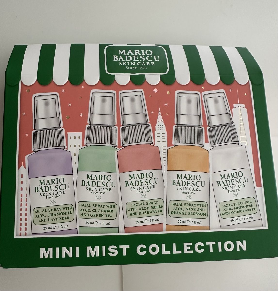 Cura del viso: Mario Badescu mini mist collection  – Nuovo e nell'imballaggio originale da Courgevaux venduto da missceline5