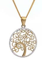 Anhänger mit Kette gold