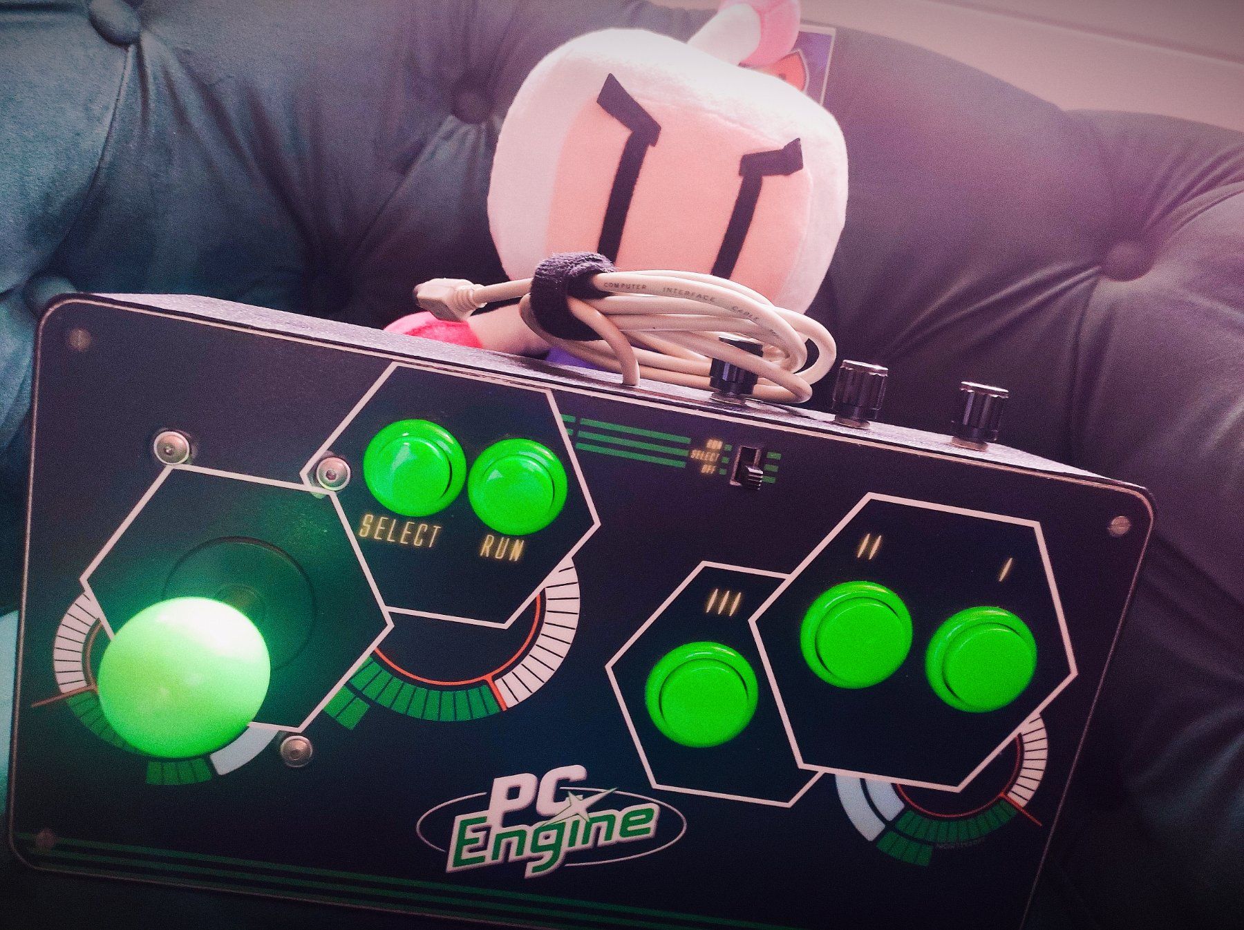 Spiele: PC Engine Arcade Stick Einzelstück - Selfmade - Mit Turbos – Gebraucht aus Mülligen von DonRidone