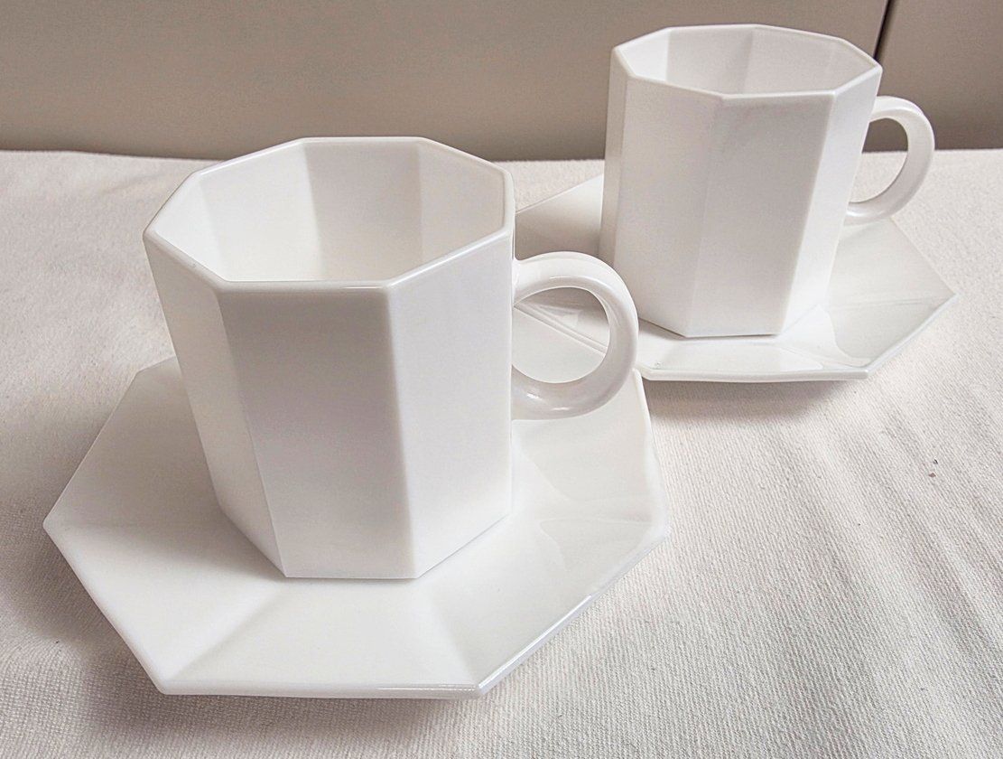 Geschirrsets: Original Arcoroc/Arcopal Octime Set in Weiss – Gebraucht aus Zürich von Numark 6