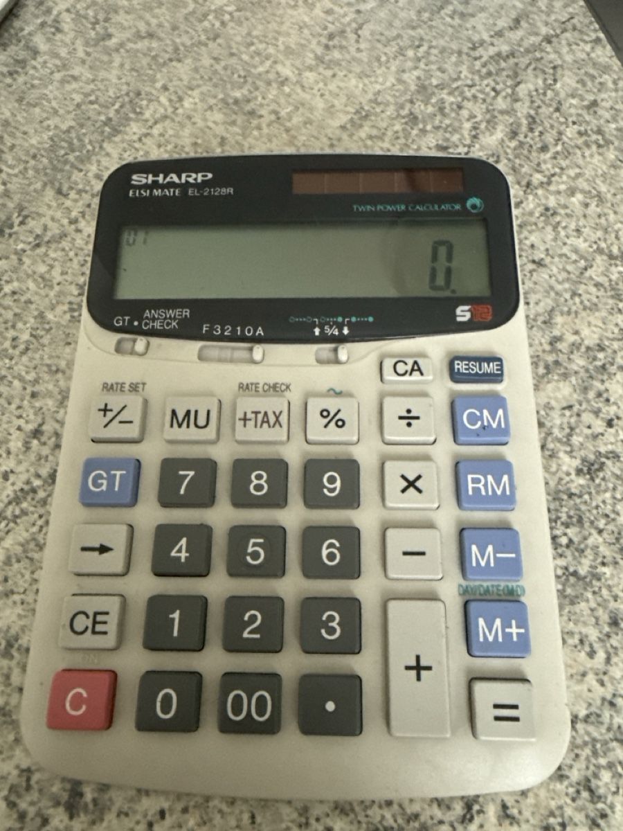 Sharp Calcolatrici tascabili: Sharp ELSI MATE EL-2128R Rechner - Top Zustand! – Usato da Basel venduto da ros_sb8c