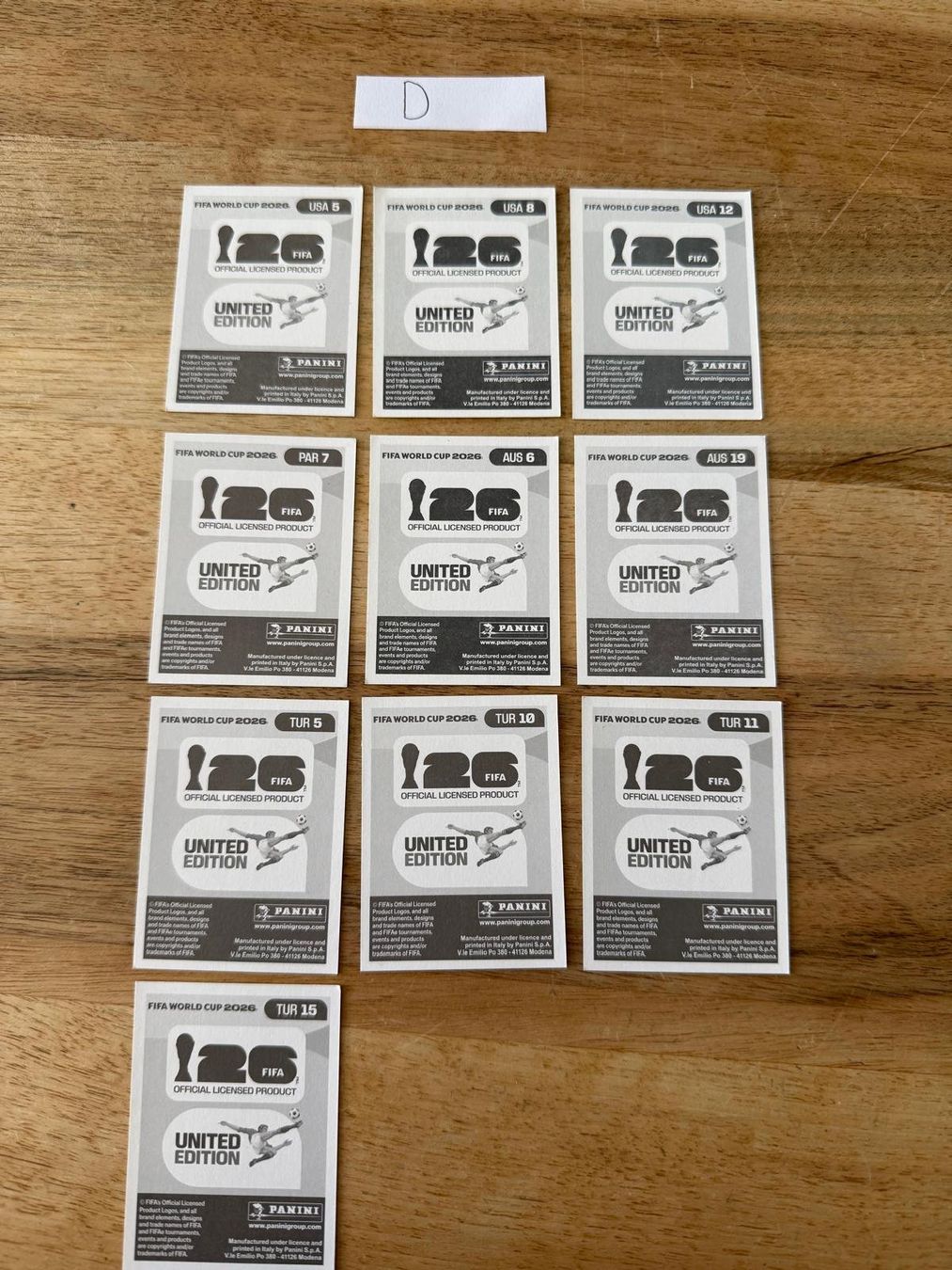 Panini Carte collezionabili: Panini 2026 Gruppen A-E – Nuovo (secondo la descrizione) da Känerkinden venduto da Mailtotini 7