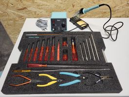 Lötstation Weller WECP-20 mit Werkzeug im Koffer