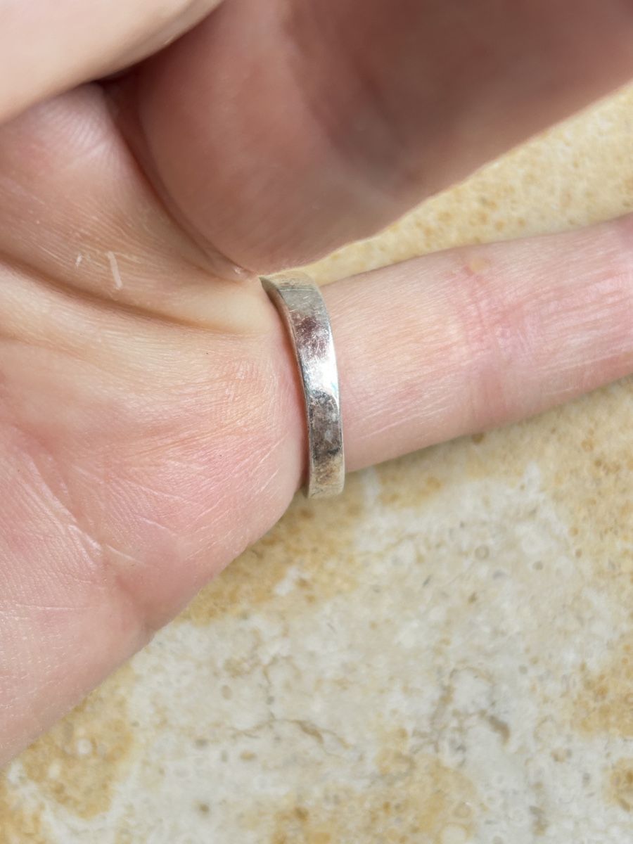Anelli: Silberring matt- Glanz white (51) – Usato da Laufen venduto da belleskulptur 5