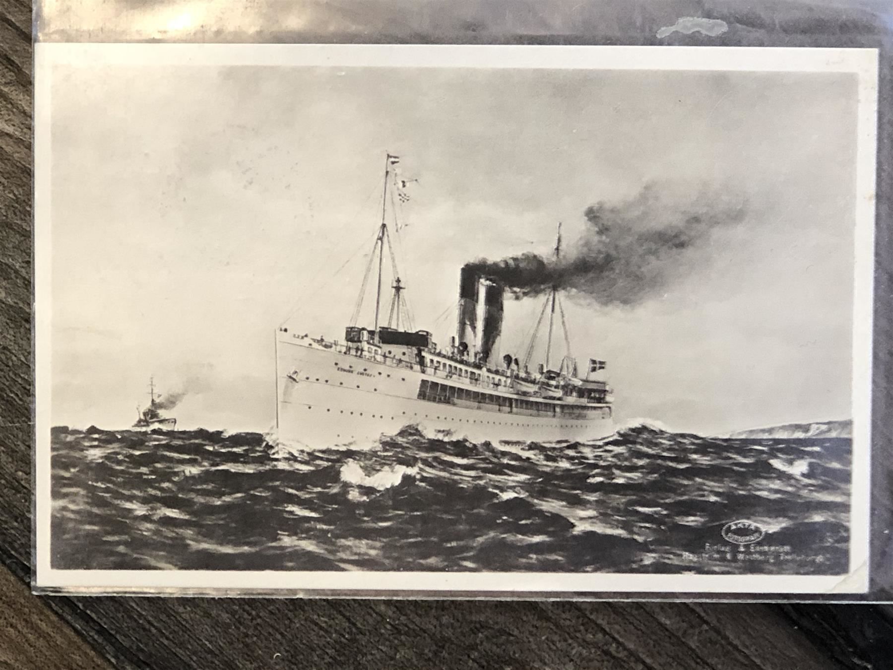 Cartoline postali: Schiffkarte König Gustav 5 mit Schiffs-O – Usato da Lufingen venduto da Rac0