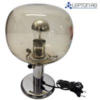 Vintage Tischlampe, Chromfuss, 60/70er Jahre Lampe