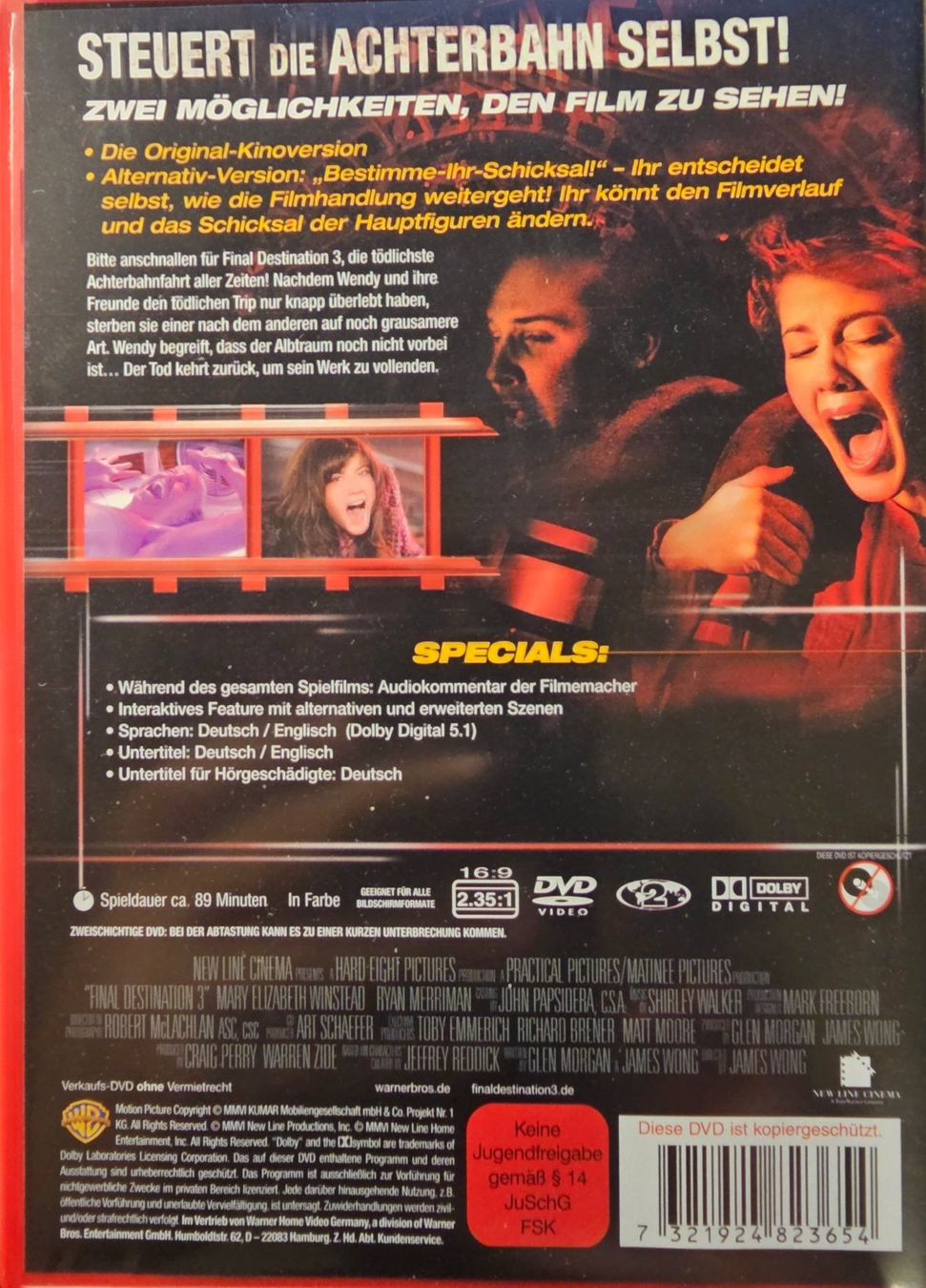 Tutti i DVDs: Final Destination 3 – Usato da Wahlen b. Laufen venduto da Cg10 1