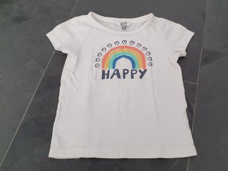 ++ T-Shirt in weiss ++ Gr. 122 ++